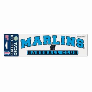 MLB Perfect Cut Decal Miami Marlins